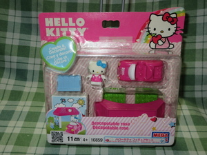  prompt decision unopened mega block Hello Kitty block figure set minicar SANRIO MEGA BLOKS Hello Kitty doll MEGABLOKS Kitty intellectual training 