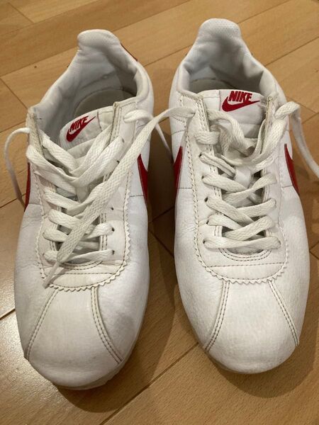 NIKE CORTEZ BASIC LEATHER 27.5cm ホワイト/レッド