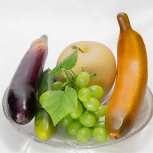 お供え青果5点セット(フェイクフルーツ・フェイクフード)