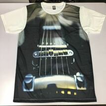 デザインメッシュ半袖Tシャツ Lサイズ　エレキギター　 ② DBR4B_画像1