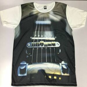 デザインメッシュ半袖Tシャツ Mサイズ　エレキギター　 ② DBR4A