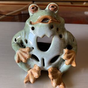 カエル陶器香炉