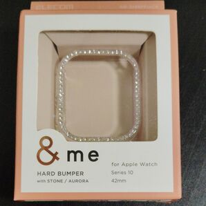 ELECOM Apple Watch Series 10 42mm ハードバンパー STONE/AURORA