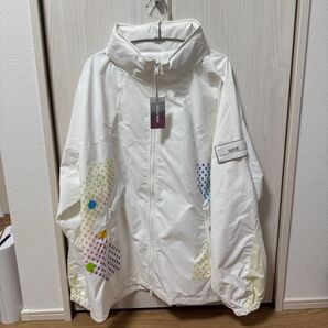 VERTICAL GARAGE MOE ナイロンジャケット ホワイト ドット柄 未使用