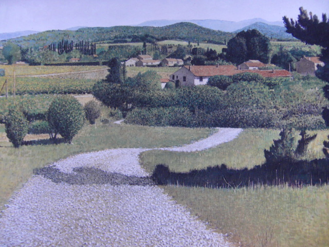 Masahiko Koizumi, [Route Blanche Eté Sud Provence], peintures de livres d'art rares, Cadre neuf de haute qualité avec cadre, Bonne condition, livraison gratuite, peinture peinture de paysage, 211, peinture, peinture à l'huile, Nature, Peinture de paysage