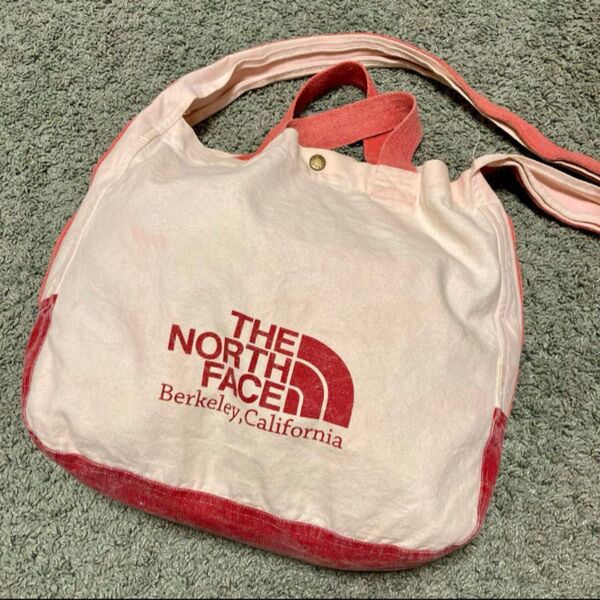THE NORTH FACE 大容量 トートバッグ 2way ショルダーバッグ ノースフェイス 赤