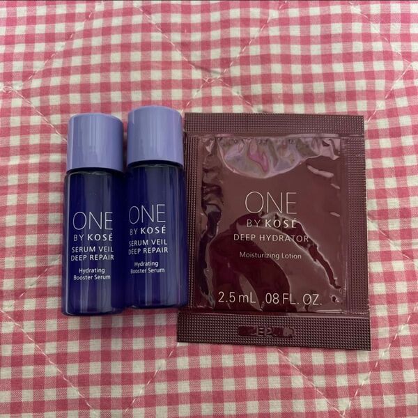 ONE BY KOSE セラムヴェールディープリペア 美容液 サンプル2個&化粧水セット