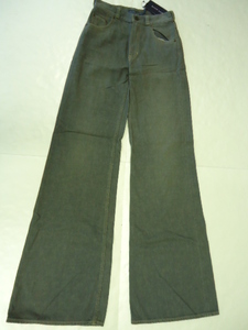 [KCM]ralph-221-28# new goods #[RALPH LAUREN/ Ralph Lauren ] lady's flair Denim wide pants size 28 gray series 