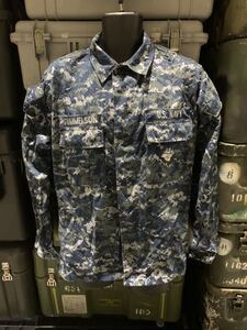 米軍 実物 放出品 実物 US NAVY 海軍 NWU ネイビー デジタル 迷彩 ジャケット サイズ M-L