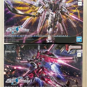 HG 1/144 マイティーストライクフリーダムガンダム & インフィニットジャスティス弐式 2体セット 未開封品