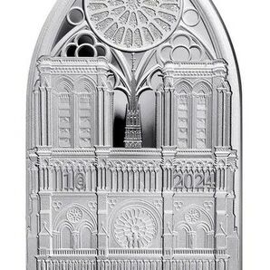 2024 フランス ノートルダム大聖堂 再公開記念 10ユーロ プルーフ 銀貨