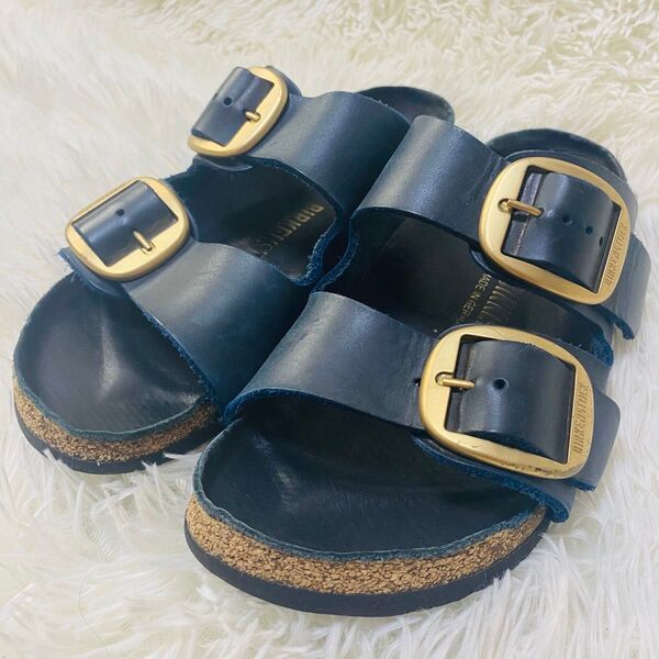 BIRKENSTOCK アリゾナ ビッグバックル 24cm ビルケンシュトック ネイビー