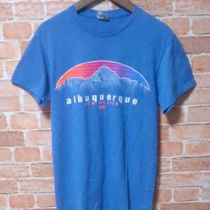 アメリカ古着 DELTA デルタプロウェイト albuquerque NEW MEXICO Tシャツ ブルーサイズS