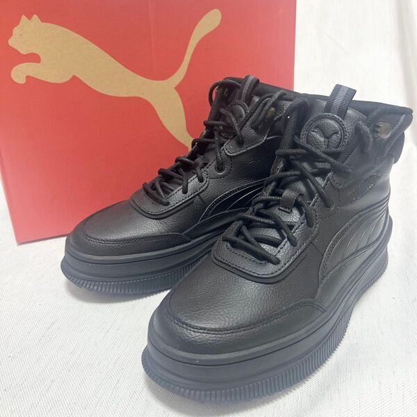 【極美品】PUMA プーマ MAYRA マイラ ハイカットスニーカー 厚底 黒