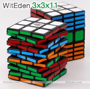  puzzle Magic Cube witeden Cube 3x3x11 unusual color. Cube 