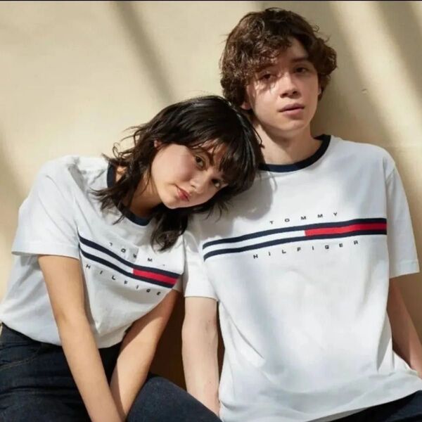 【期間限定出品】トミー TOMMY トミーヒルフィガー Tシャツ ホワイト 白 M 半袖 カットソー
