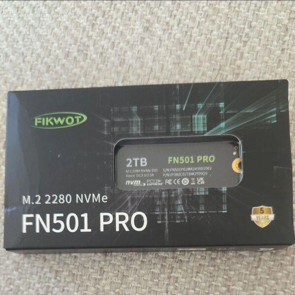 新品 NVMe SSD 2TB M.2 pcle 4.0 2280 FN501 pro ②