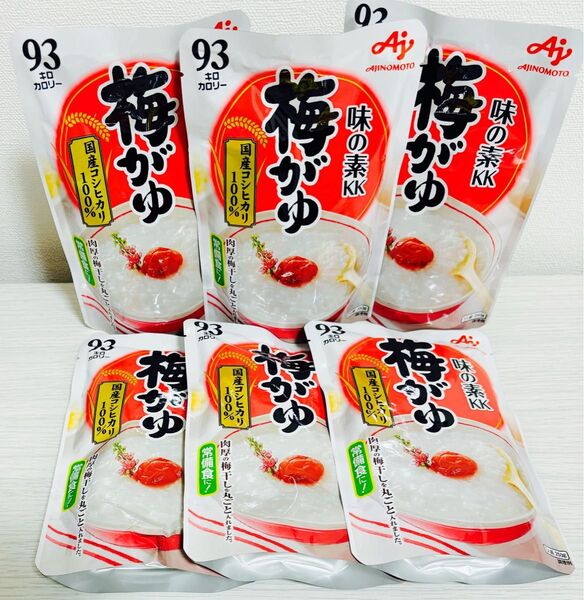 味の素 梅がゆ 250g×6袋 食品詰め合わせ おかゆ 粥