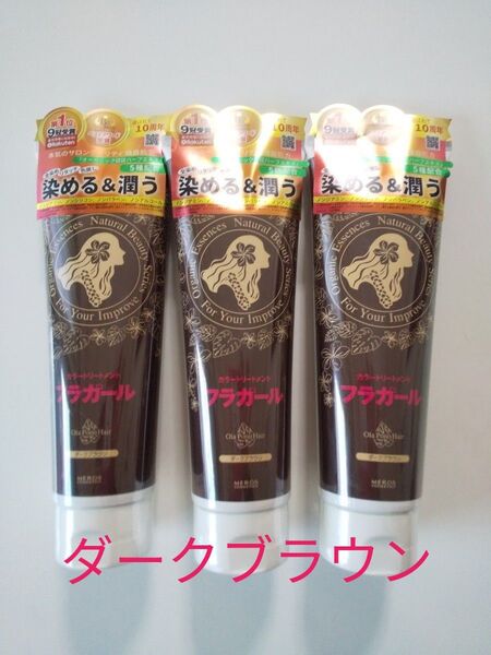 フラガールカラートリートメント (ダークブラウン) 250g × 3本 新品未開封
