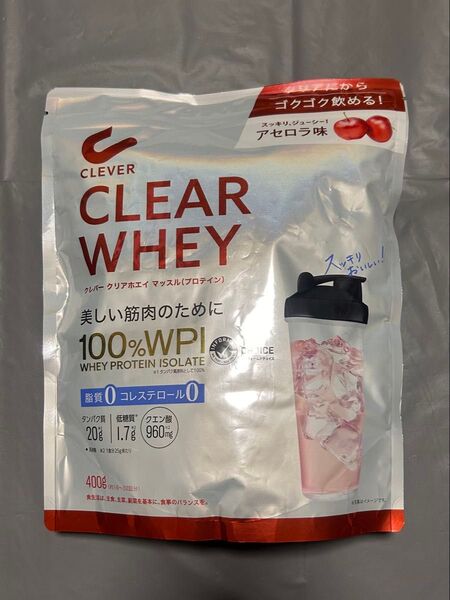 クレバー クリアホエイプロテイン マッスル プロテイン アセロラ味 400g