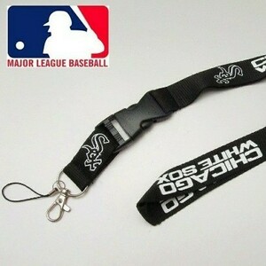 新品 MLB 携帯ストラップ ネックストラップ シカゴ ホワイトソックス