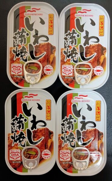 マルハニチロ いわし蒲焼 缶詰 4缶セット