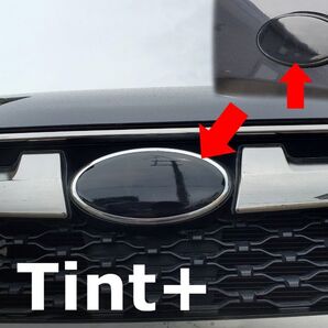 Tint+カット済み エンブレム スモークフィルム(ブラックスモーク5% 前後2枚セット)レガシィ B4 BM 後期