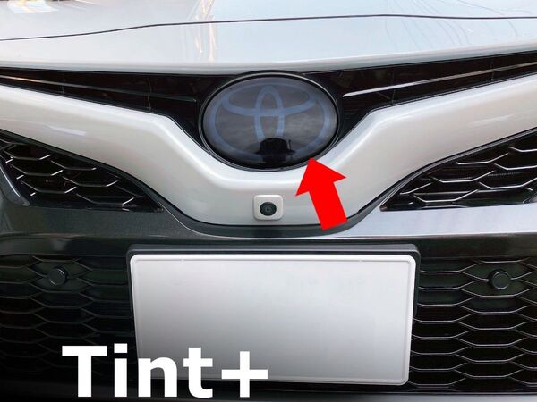 Tint+再利用できる エンブレム スモークフィルム(スモーク20%) カムリ AXVA70/AXVA75/AXVH70 70系