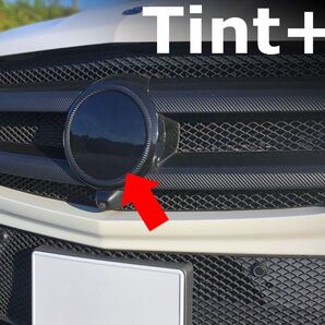 Tint+何度も貼れる エンブレム スモークフィルム(ブラックスモーク5%) ベンツ GLクラス X166 前期 W166系