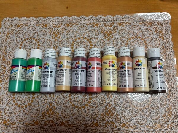 Delta Ceramcoat アクリル絵の具 10本セット②