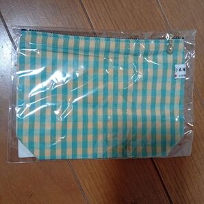 三重県指定伝統工芸品 伊勢木綿 ポーチ フラットポーチ チェック