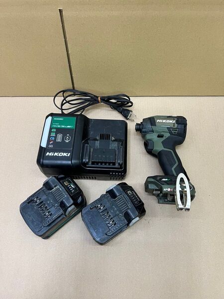 〈314〉HiKOKI インパクトドライバ WH36DD バッテリー2個 充電器