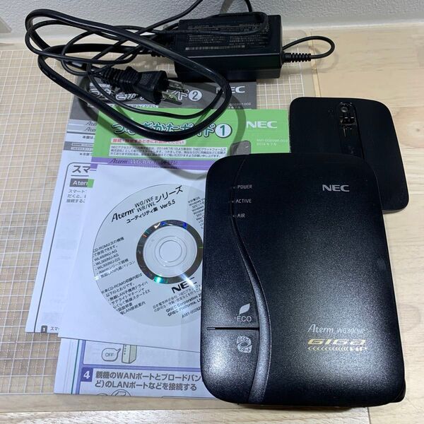 NEC Wi-Fi無線LANホームルータ AtermWG300HP PA-WG300HP(Ethernetケーブル欠品)