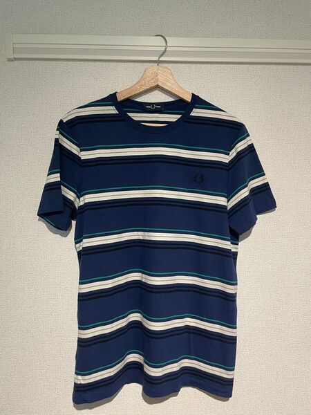 FRED PERRY/フレッドペリーワンポイントロゴ刺繍ボーダーTシャツ