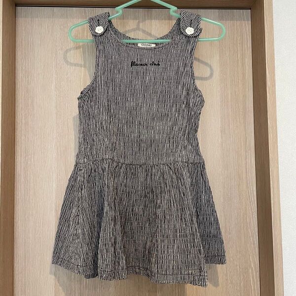 子ども服 130cm 女の子 ワンピース ノースリーブ ビンテージ品