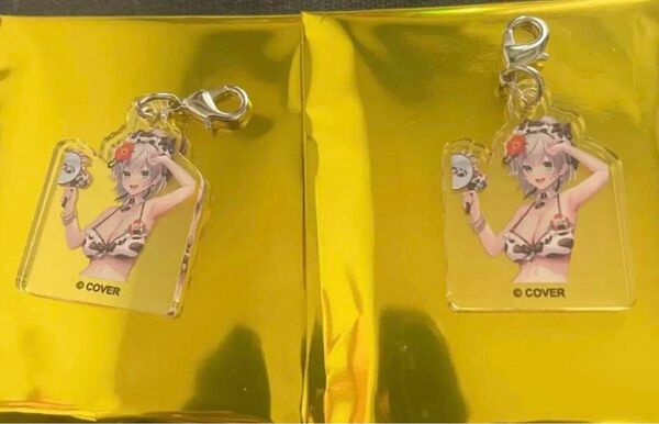 白銀ノエル アクリルチャーム ホロナツパラダイス ホロナツ ホロライブ 2個セット