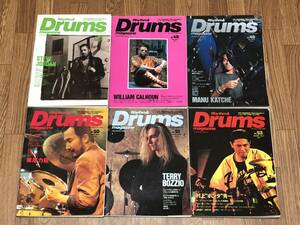 リズム＆ドラム・マガジン 1993年 1年分 6冊セット / まとめ売り Rhythm & Drums magazine