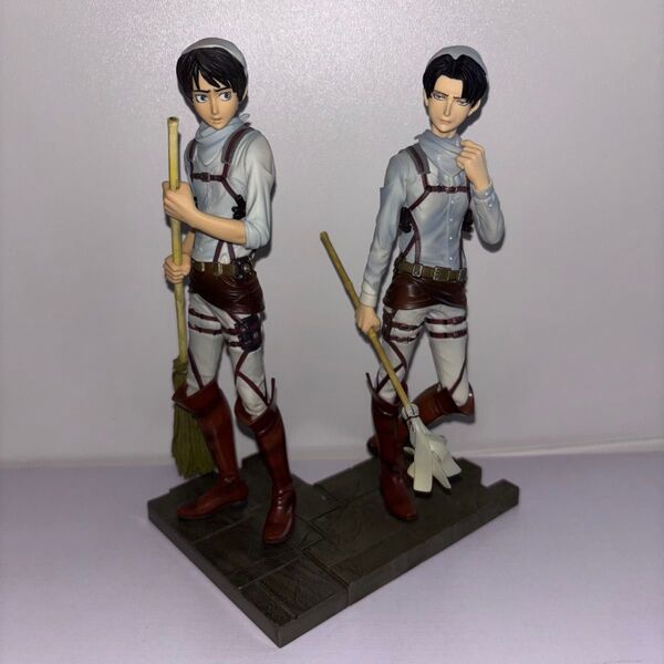 進撃の巨人 お掃除 エレン リヴァイ 兵長 DXF フィギュア セット