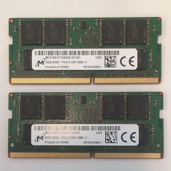 Micron Technology ノートPC用メモリ 8GB×2枚セット