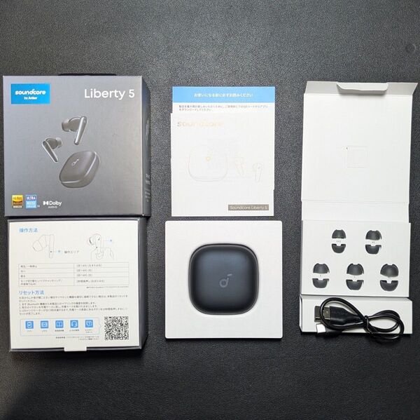 Anker Soundcore Liberty 5 ブラック ワイヤレスイヤホン