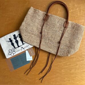 Sans Arcidet サンアルシデ ラフィア トートバッグ カゴバッグ TOMORROWLAND 旅行バッグ トラベルバッグ