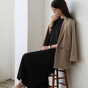 【未使用品】 vita felice フレンチスリーブワンピース ブラック