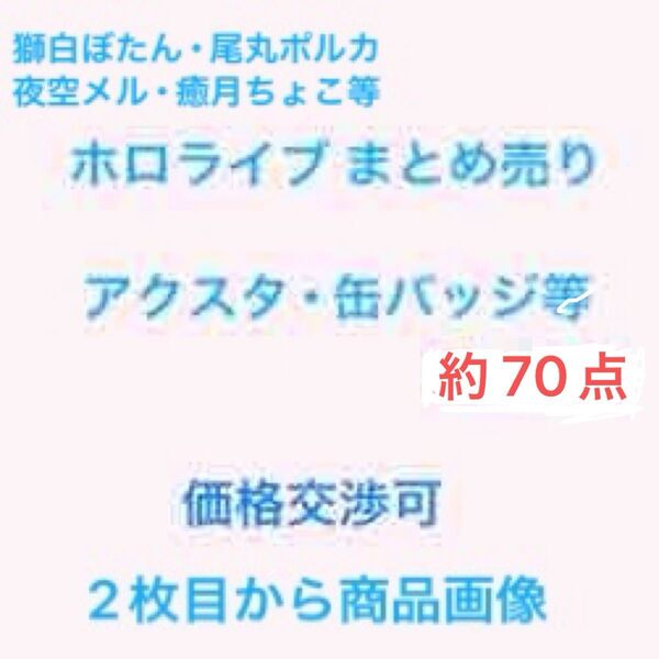 ホロライブ グッズ まとめ売り 獅白ぼたん 尾丸ポルカ 夜空メル 癒月ちょこ その他多勢 箱推し向け