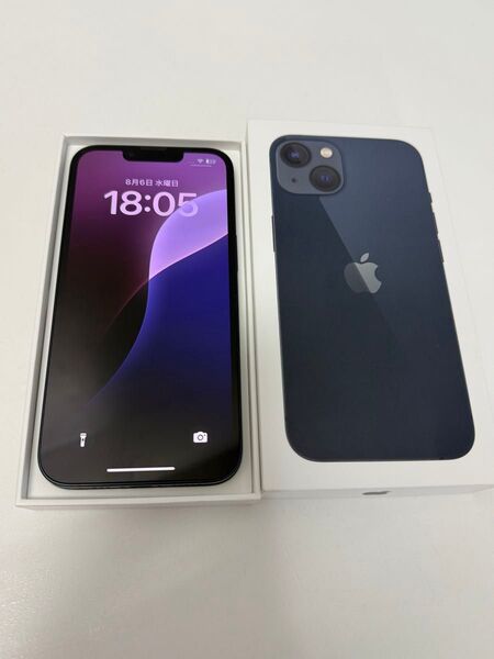 訳あり 美品 iPhone13 128GB ブラック 本体と箱とケーブル 訳ありの理由はアウトカメラのピントが合わないです