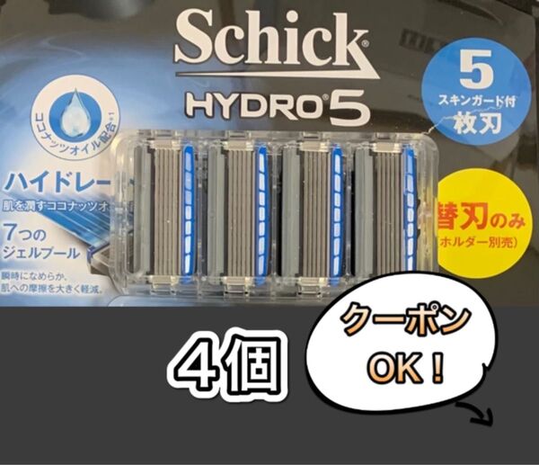 シックハイドロ5カスタム《替刃4個》 HYDRO5 schick