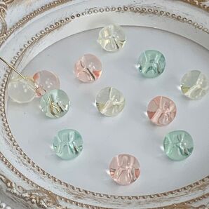 A-69 手染めビーズ 鈴丸10mm 12個