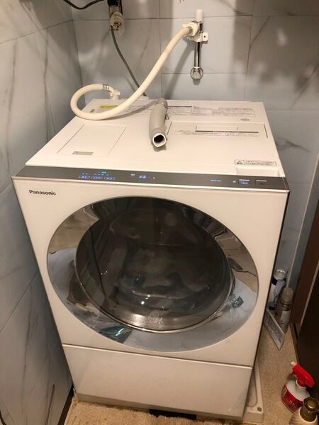 動作保証 美品 パナソニック キューブル NAVG1000L 2017年購入 分解清掃済 Vベルト新品交換済みドラム式洗濯乾燥機