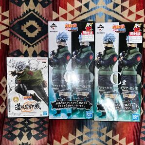 NARUTO-ナルト-疾風伝 一番くじ 紡がれる火の意志 はたけカカシ C賞 2種 忍界大戦 フィギュア