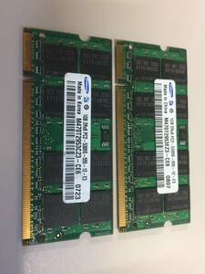  secondhand goods SAMSUNG DDR2 PC2-667 2GB(1G*2) present condition goods ①