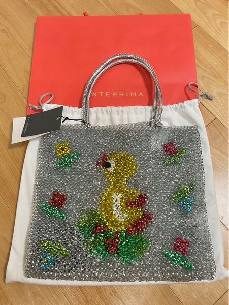 FEILER ANTEPRIMA フェイラー アンテプリマ LARGE ワイヤーバッグ スクエア ラージ シルバー 新品